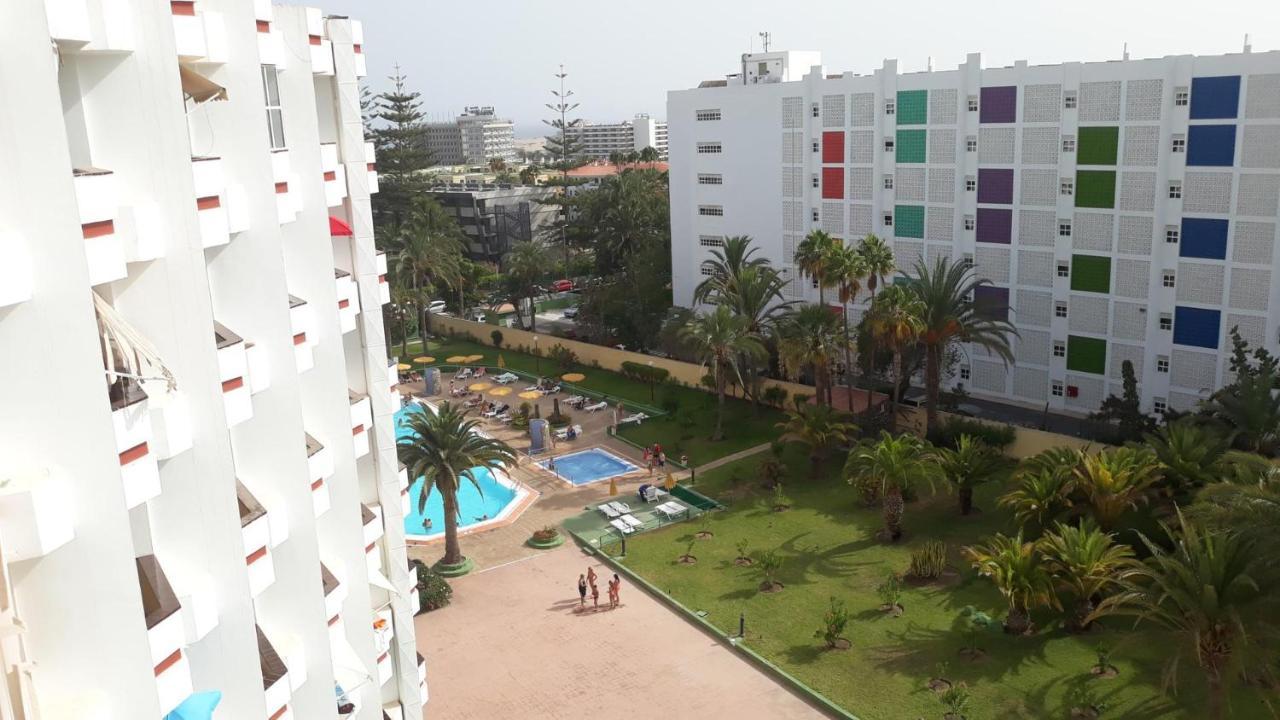 Penthouse In Playa Del Ingles With Lovely View Apartment Bagian luar foto