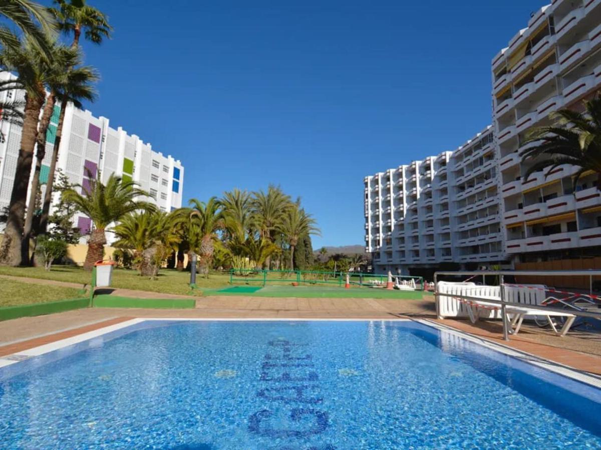 Penthouse In Playa Del Ingles With Lovely View Apartment Bagian luar foto